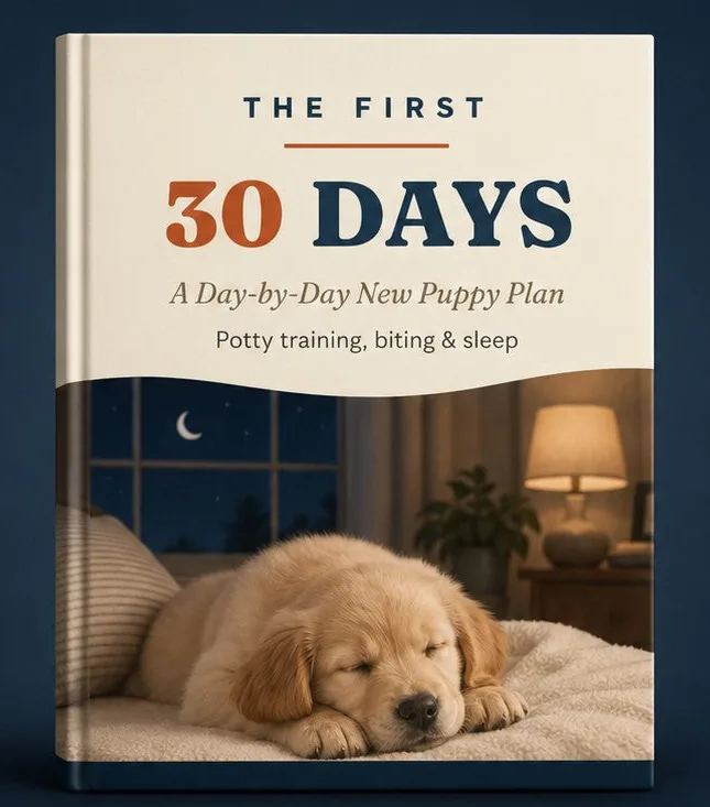 The First 30 Days — a day-by-day new puppy plan