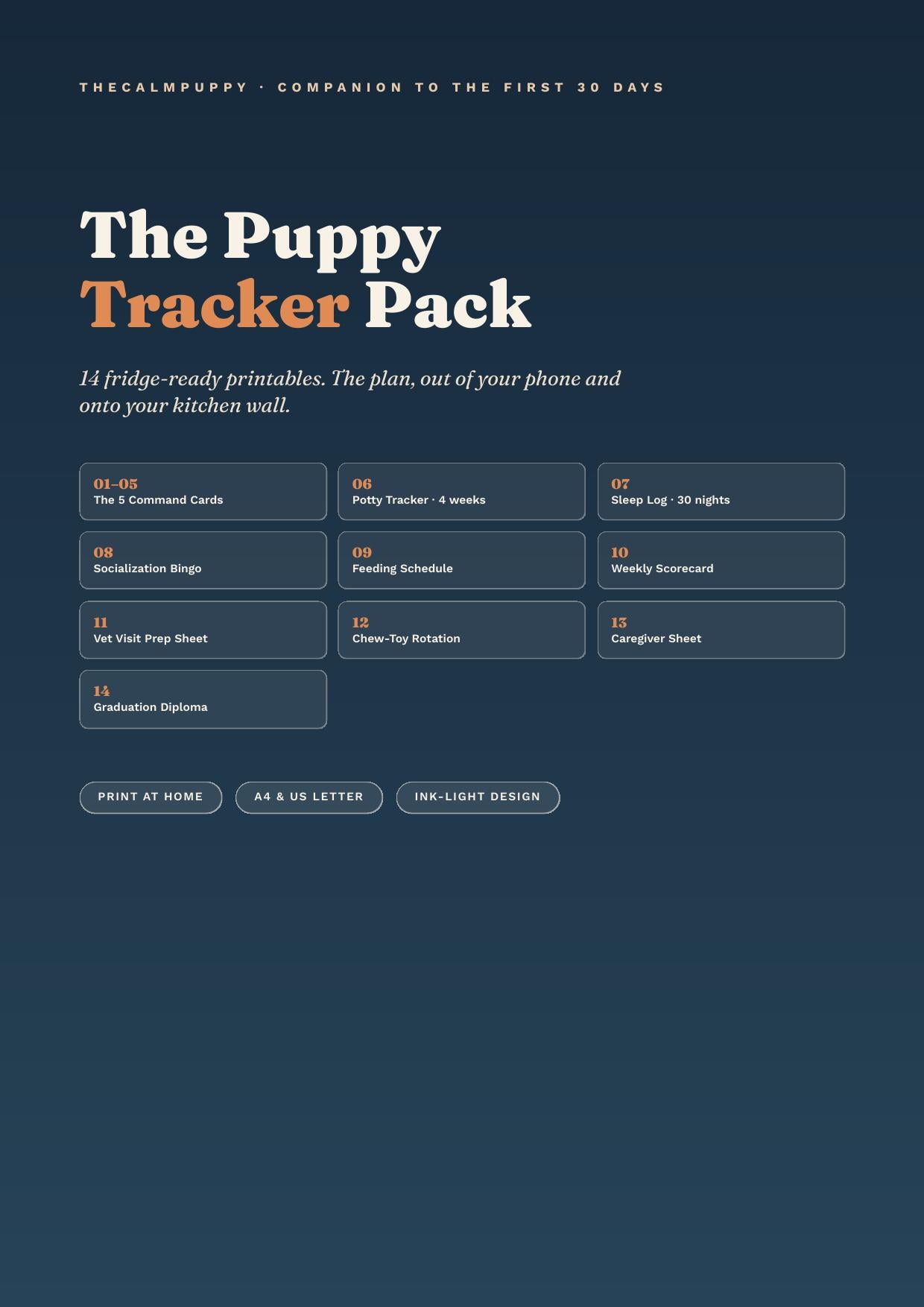 Add The Puppy Tracker Pack — 14 printables