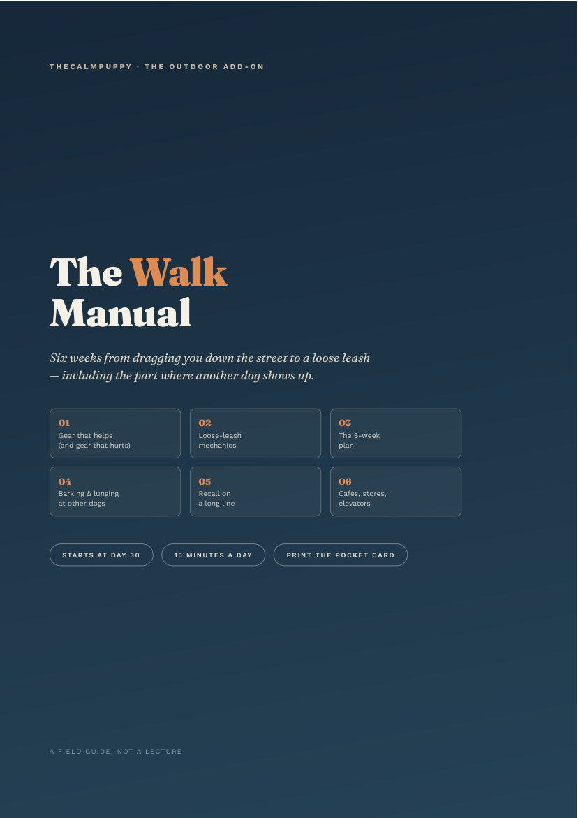 Add The Walk Manual — 6 weeks to a loose leash